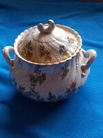 Antik SARREGUEMINES cukortartó LOUIS XV  Lajos dekor