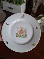 Zsolnay gyermek kistányér, mese mintás