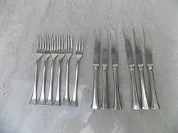 Silver (800 fineness, 310 g) Dianas, Dessert Cutlery