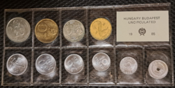 1985. Forgalmi sor, ritka 2 fillér, 5 fillér, 1 forint (129)