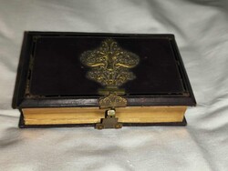 Hugo Praessar: Im Schutze Mariens (Mária oltalmában), antik katolikus imakönyv 1899