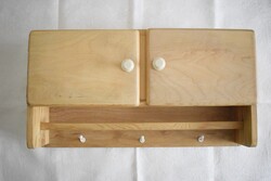 Régi fali szekrény , retro téka polc , akasztó 70-es 80 -as évek konyha szekrény polcos akasztós