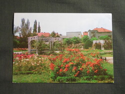 Képeslap,Románia,Timișoara,Temesvár,városi rózsapark látkép,részlet,1989-
