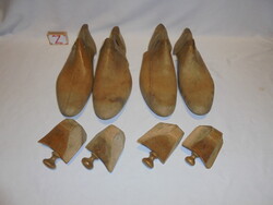 Régi cipő sámfák, kaptafák - együtt