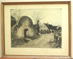 (K) Konecsni György (1908 – 1970) : Öreg pince / Tihany