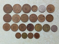 Jugoszlávia 23 db Különböző Érme 5,10,20,50 Para 1938-1996