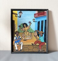 Farost festmény - Cuba utcai folklór jelenet