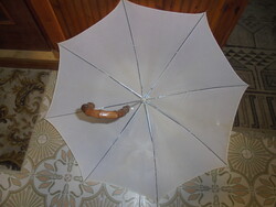 Retro fehér esernyő - nagy méret