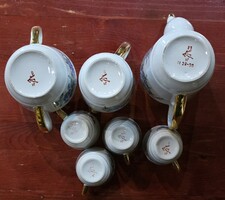 Horodnica (Gorodnitsa) gyár, első minőségi osztályú (First Quality) szovjet porcelán teás készlet