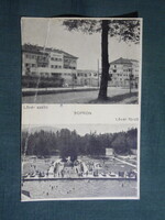Képeslap,Sopron,Lővér szálló,üdülő,strand látkép,részlet,Breuer kiadás Sopron,1936-