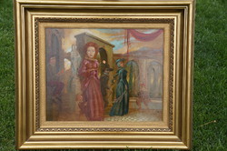 Herpai Zoltán, Színfalak mögött, olajfestmény