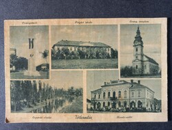 Régi képeslap Tótkomlós - Gyömrei papírkereskedés kiadása  - Barasits