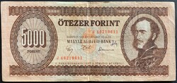 Magyarország 5000 Forint 1992 J P-177b F+ bankjegy