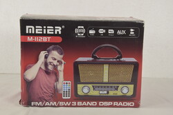 Meier M-112BT MP3 lejátszó, rádió, távirányítóval, hordozható A119