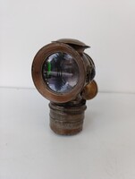 Antik bicikli lámpa Alte Fahrradlampe karbid kerékpár sérült átszerelve elektromossá 614 5549