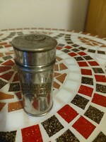 Régi amerikai Colgate & Co márkájú borotvaszappan tartó fém tégely