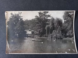 Régi képeslap Miskolc Tapolca Fürdő tórészlet - Kalántay