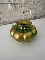 Zsolnay eozin gerezdes váza (pajzspecsét)