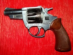 VINTAGE GIBIE Cap Gun Toy- SPANYOL - forgótáras patronos fém pisztoly 82255 Revolver a képek szerint