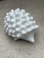 Zsolnay fehér mázas sün - Nádor Judit