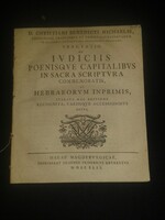 1749. Tractatio de iudiciis poenisque capitalibus in Sacra Scriptura commemoratis