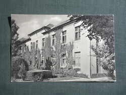 Képeslap,Szeghalom,gimnázium látkép,részlet, 1959-