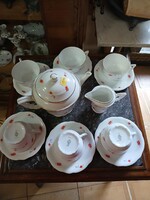 Zsolnay hatszemélyes kávés készlet.