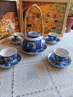 Kínai kék-fehér porcelán teás keszlet