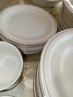 12 személyes, aranyozott, Zepter Pilon, porcelán, 63 db-os étkészlet, és kávés szett