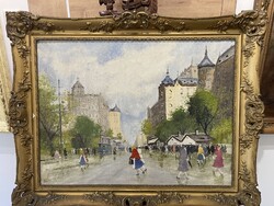 Berkes Antal nagyméretü  utcarészlet