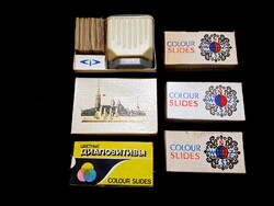 Vintage Russian, Soviet CCCP slide viewer with many slides