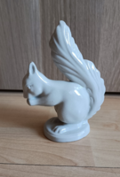 Kőbányai porcelán fehér mókus