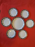 ÚJ, SOSEM HASZNÁLT! ZSOLNAY SISSY MINTÁS, 6 SZEMÉLYES SÜTEMÉNYES / TÉSZTÁS KÉSZLET