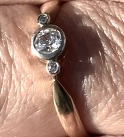 Álomszép 52-es 0,22- es, 1,8 grammos antik brill gyűrű! rókafejes fémjel BÁV vizsgán átment