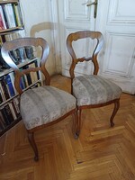 2 db antik szék (Louis-Philippe stílus)