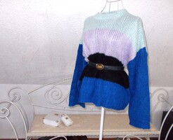 Új NA  -KD     gyönyörű  színes  over size  pulóver  M es