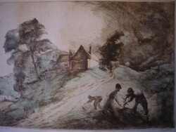 Istókovics Kálmán rézkarc 14895/3