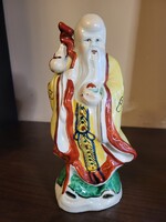 Shòulǎo – Hosszú Élet istene, kínai porcelán szobor