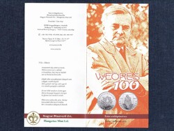 Weöres Sándor .925 ezüst 5000 Forint 2013 prospektus