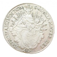 Magyarország,II. József 1/2 tallér 1782 B EF ezüst 14.020g833