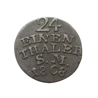 Németország,1/24 tallér 1808 - SzászWeimar Eisenachi hercegség VF ezüst 2.120g229
