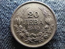 Bulgária III. Borisz (1913-1943) 20 Leva 1940 A BERÁN LAJOS