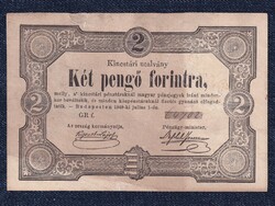 Szabadságharc (1848-1849) Kossuth bankó 2 Pengő Forintra bankjegy 1849