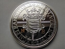 Magyar tallérok utánveretben Báthory Zsigmond tallérja 1589 aranyozott ezüst bevonatú