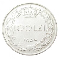 Románia,100 lei 1944 EF+ vas