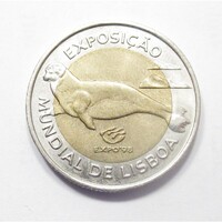 Portugália,100 escudos 1997 - Lisszaboni Világkiállítás 1998 aUNC+ ötvözet