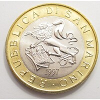 San Marino,1000 lire 1997 aUNC+ ötvözet