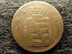 Német Államok Szász Királyság II. Frigyes Ágost (1836-1854) 2 Pfennig 1853