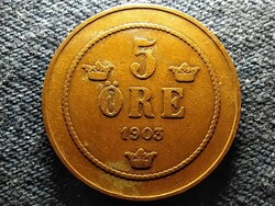 Svédország II. Oszkár (1872-1907) 5 Öre 1903