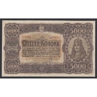 Magyarország,5000 korona 1923 Restaurált